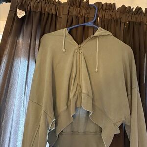 Aeropostale Sage Green Zip-Up Hoodie